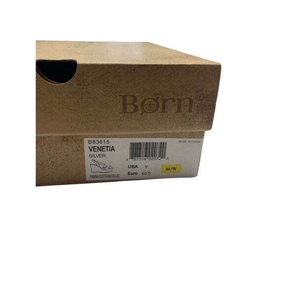 Born Venetia Metallic Wedge Sandals With Cork Heel & Open Toe Womens Size 9 - Picture 7 of 7